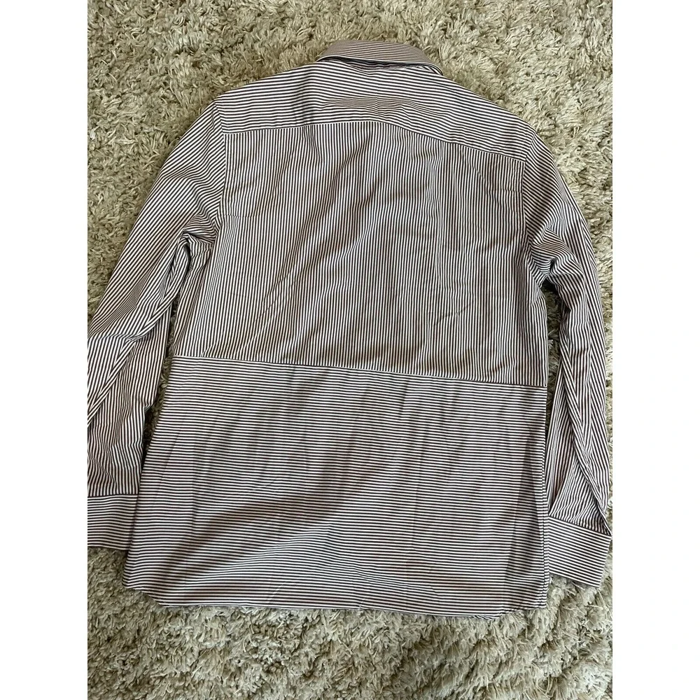 G/FORE Paneled Modern Spread‎ Collar Long Sleeve Button Down Shirt Size Medium M